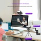 Уеб камера 4K 8785366176607, автофокус, вградена кръгова светлина, вграден стерео микрофон, нощно виждане (IR), 30 fps, съвместима с PC, черна