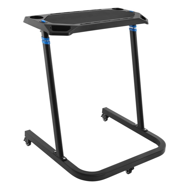 Állítható fitnesz laptop asztal, állítható állóasztal DZJS86-001100, állítható magasságú, téglalap alakú fém, kerekekkel, szobakerékpárhoz