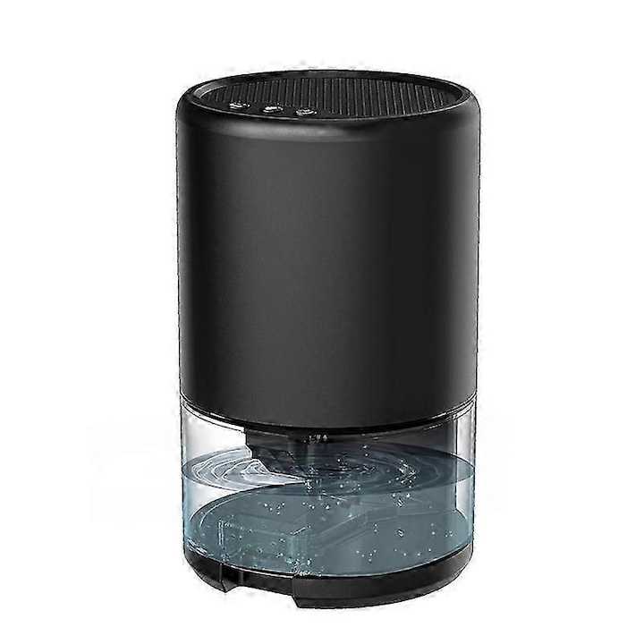 Dezumidificator electric mini 1000ml negru 15.2x13.5x25cm