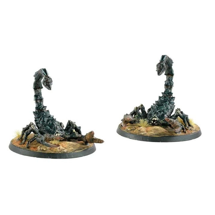 Fallout Wasteland Warfare játékkiegészítő, Radscorpions lények, Modiphius, 2 miniatúra, szürke
