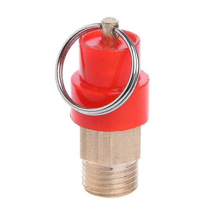 Légkompresszor biztonsági szelep 1/4 hüvelyk 10KG sárgaréz 43mm 1MPa