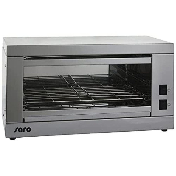 Toaster SARO pentru 6 paine prajita – otel inoxidabil – caldura de sus/de jos se poate comuta separat – tava pentru firimituri – 2 trepte de incalzire – 2, 2 kW – 535×270×275 mm – model CIVAS