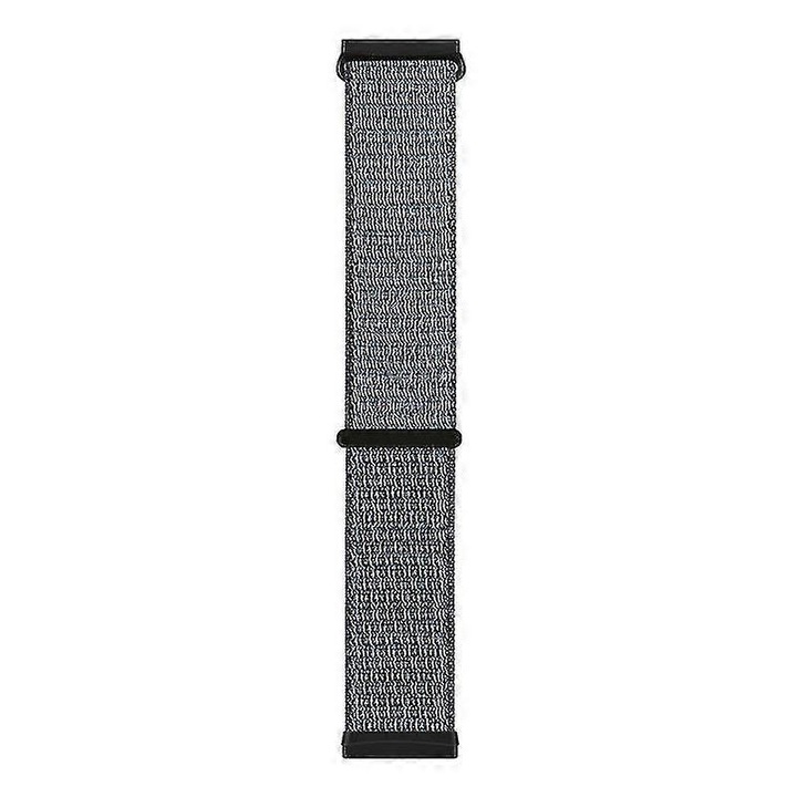 Sportos nylon óraszíj, szürke, 23.5cm, 1 db-os szett