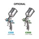 Pistol vopsit aer, 1.3mm, 600ml, albastru
