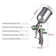 Pistol vopsit aer, 1.3mm, 600ml, albastru