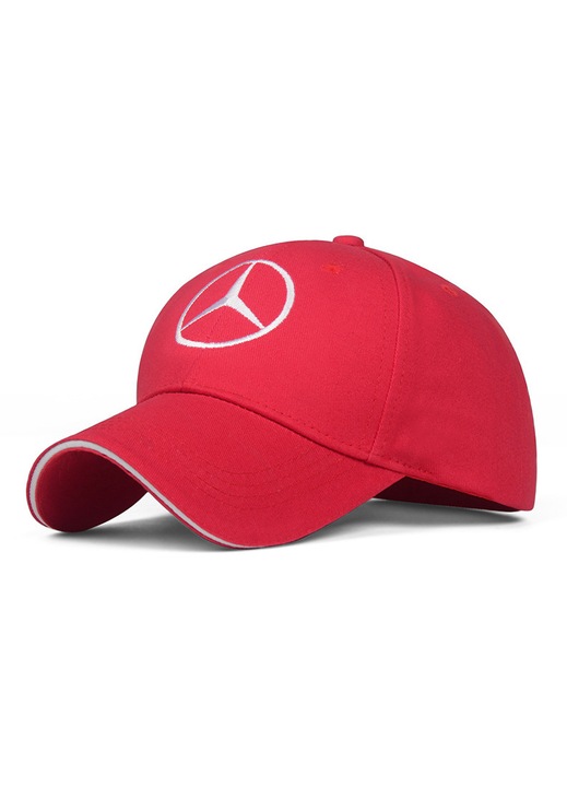 Herusi unisex állítható baseball sapka, piros