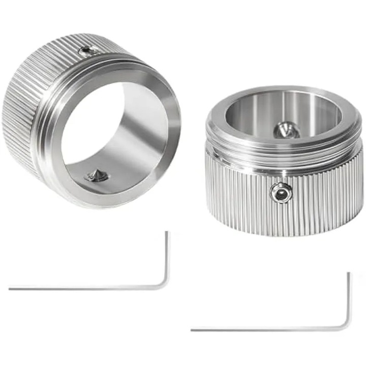 Radiátor termosztát adapter 2 db rozsdamentes acél 304 M30x1.5 ezüst 22mm tartozékkészlet