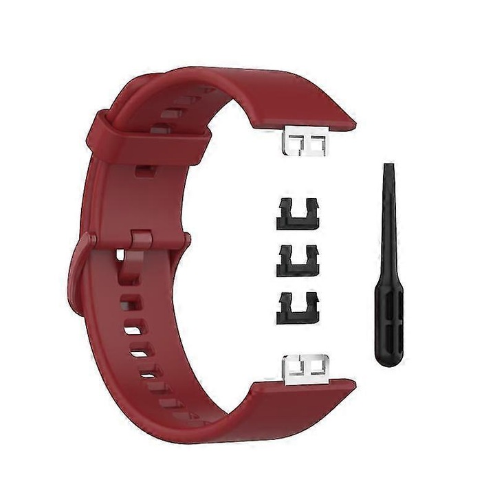 Unisex szilikon szíj Huawei Watch Fit okosórához, többszínű, közepes méret