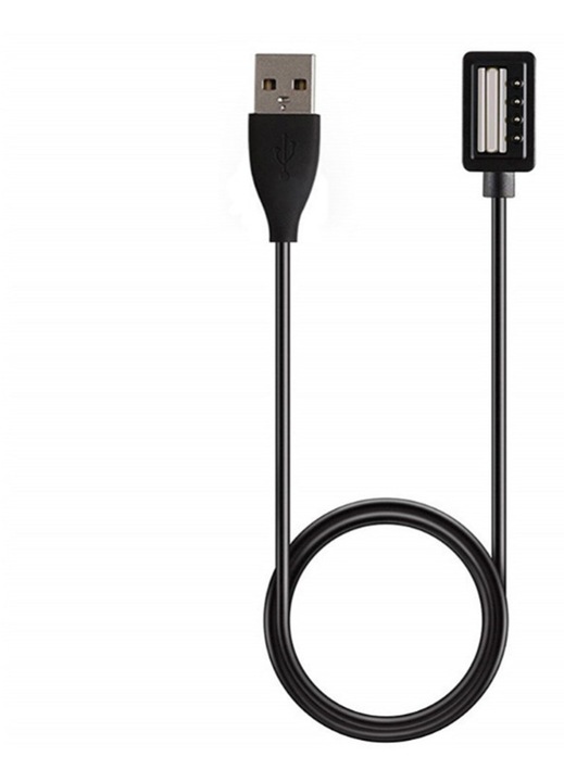 Cablu incarcare ceas HERUSI 1m negru silicon