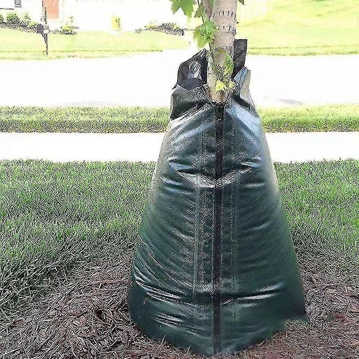 Sac de udare copaci, irigare prin picurare, 75x90cm, capacitate 20 galoni, verde