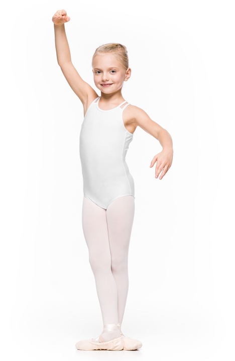 Body-uri copii ARABESQUE Julia, alb, pentru dans si gimnastica