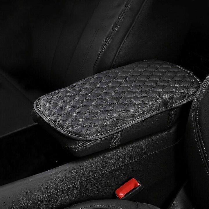 Husa cotiera auto universala piele PU microfibra 30x20cm negru