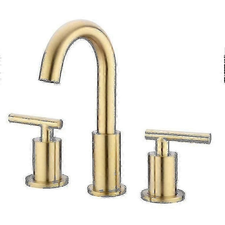 Baterie lavoar baie, alama, finisaj auriu periat, 3 gauri, 23.6 inch, set complet