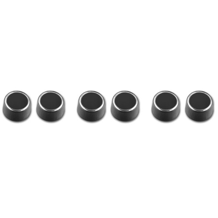 Set 6 butoane control volum radio spate auto, negru