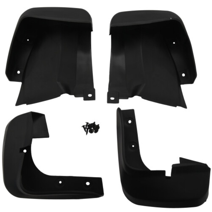 Set 4 aparatori noroi fata-spate auto, negru, universal