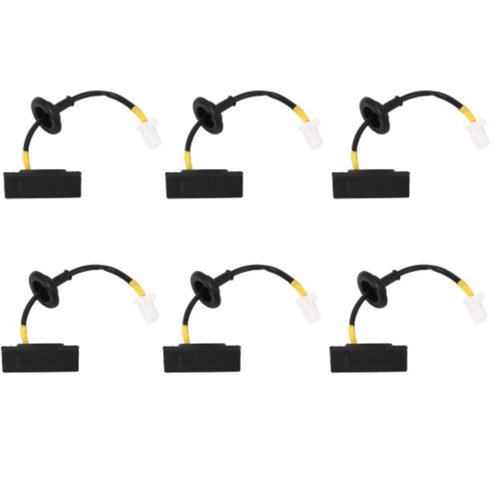 Set 6 butoane deschidere portbagaj spate auto, negru