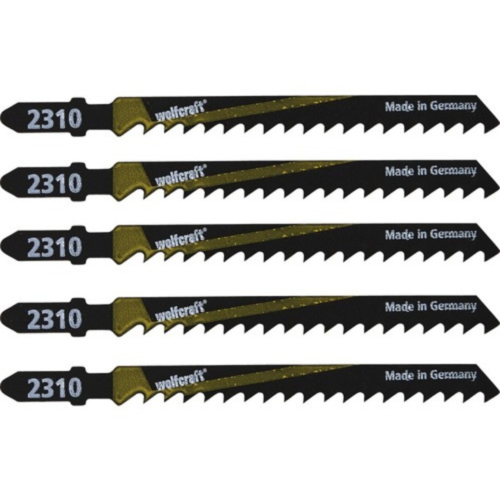 Panze fierastrau pendular Wolfcraft 100/75 mm, pentru lemn, pachet 5 bucati