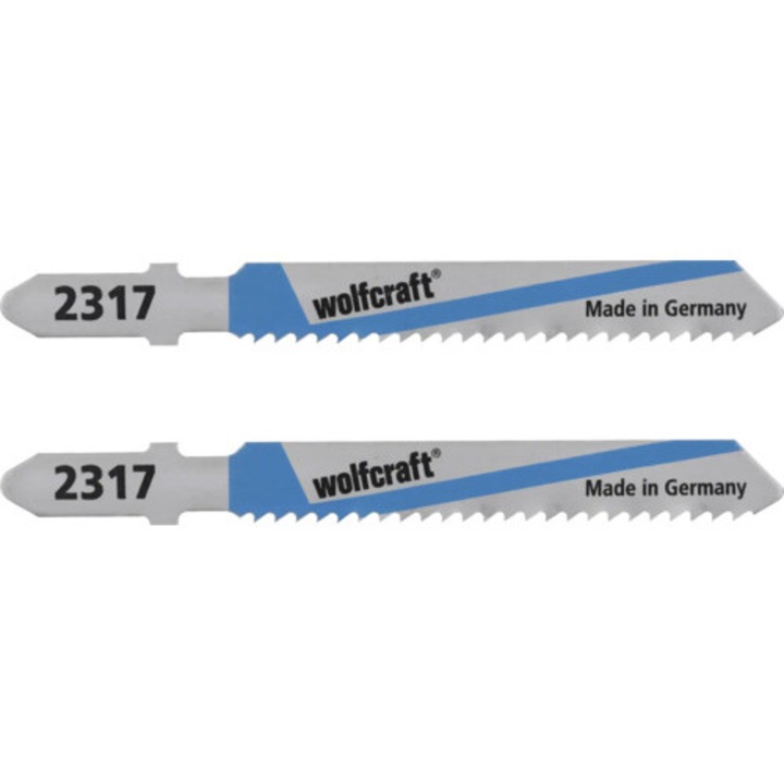 Panze fierastrau pendular Wolfcraft 2317 75/50 mm, pentru aluminiu, pachet 2 bucati