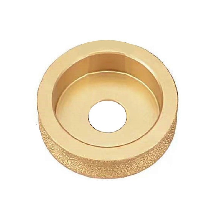 Disc slefuitor diamantat 75x15mm, aurie, pentru marmura si granit