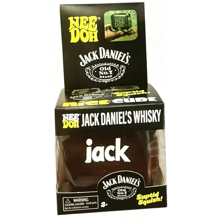 NEEDOH stresszoldó kocka retro whisky barna 5x5x5cm