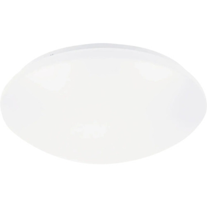 Plafoniera cu LED integrat Rabalux Lucas 18W 1180 lumeni, protectie la umiditate IP44, senzor de miscare, alb