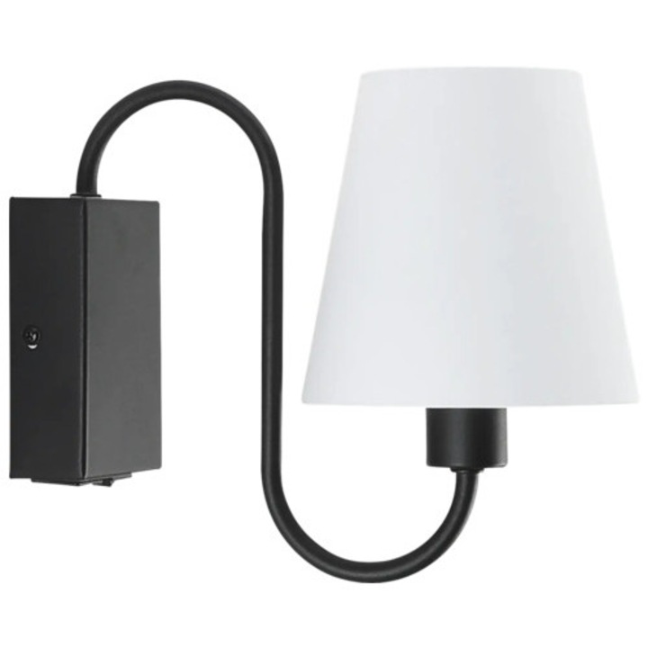Aplica perete interior Klausen Classic E14 max. 1x11W, metal/negru