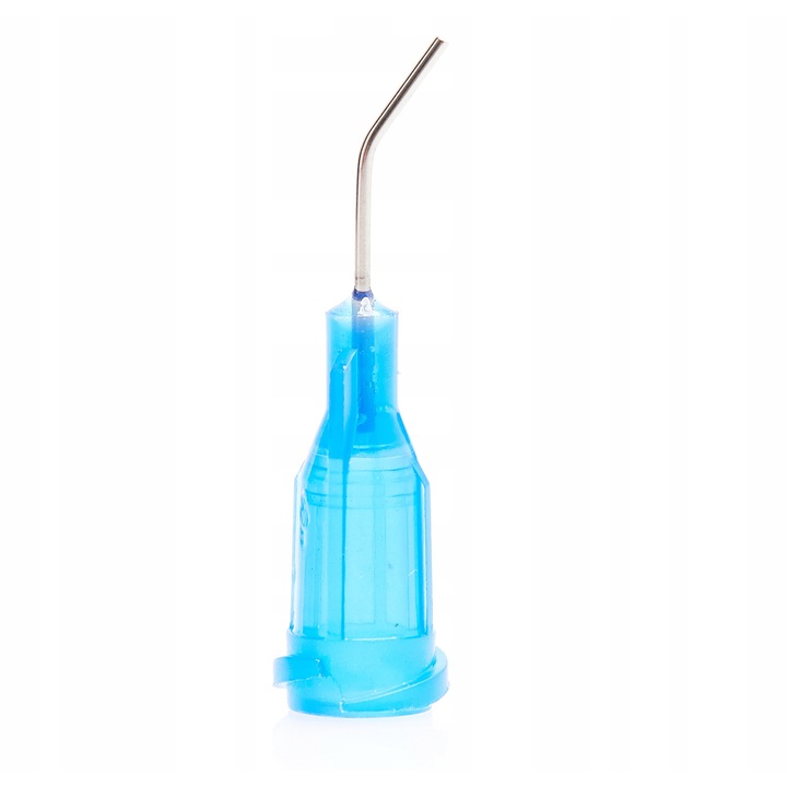TECHREBAL 22G hajlított adagoló tű, precíziós, 0.41x0.72mm