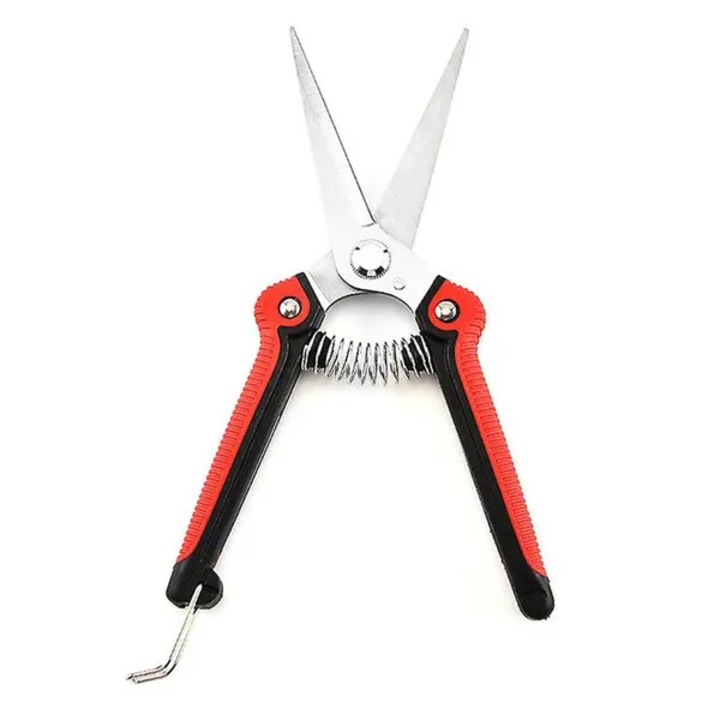 Kerti olló, rozsdamentes acél, hosszú pengék, ergonomikus fogantyúk, 21cm