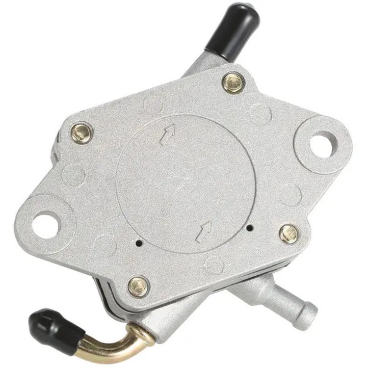 Robinet carburant CJ-FQ-K0384-260410-5063, 3 porturi, metal, cu levier, argintiu