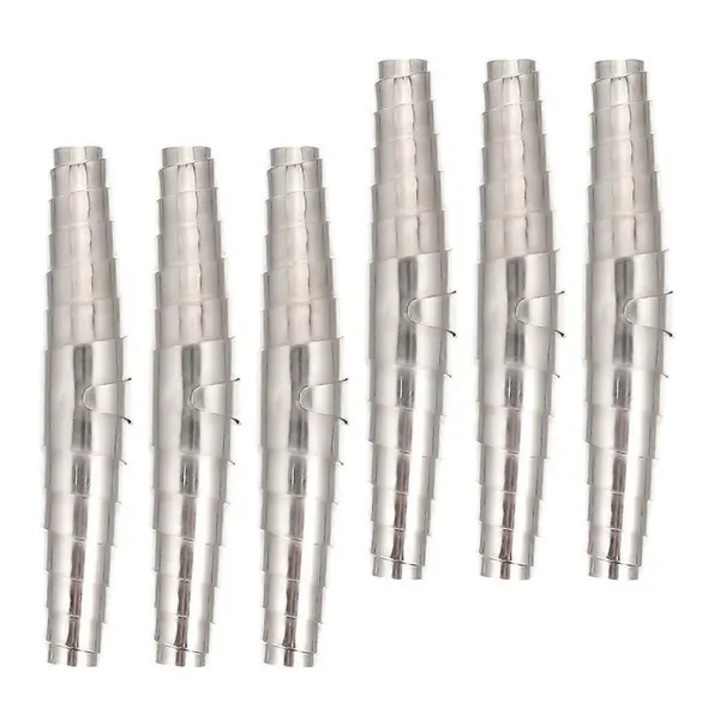 Pótalkatrész ollóhoz, 6 db, acél, ezüst, 6x1.1x1.1cm