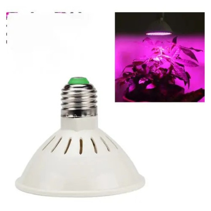 LED kertészeti izzó 15W teljes spektrumú E27 többszínű 126x2835mm