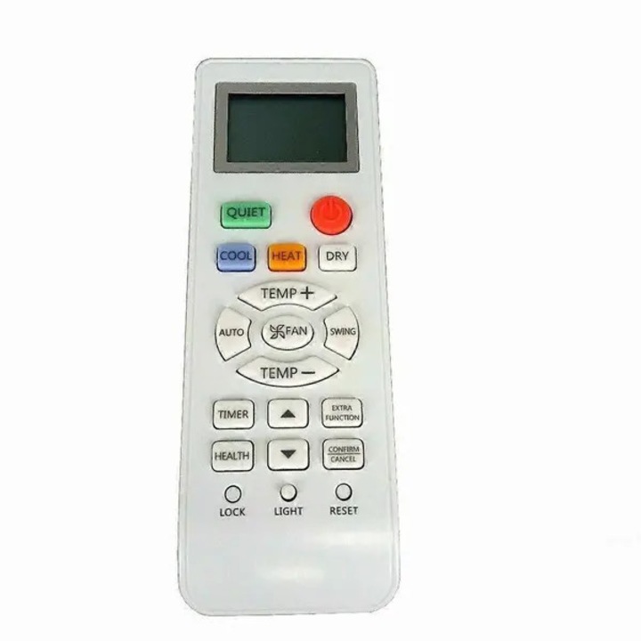 Távirányító légkondicionálóhoz, YL-HD01, ABS, 28x13.5x0.5cm, fehér
