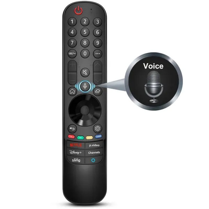 Telecomanda de inlocuire pentru TV LG compatibila cu Magic Remote MR20/MR21/MR22/MR23/MR24 (2019-2024), control vocal si functie touch cu cursor/pointing, negru, IZO-CJ-K0502-20260806-1964