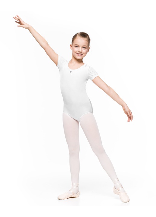 Gyermek body, ARABESQUE, Carmen, fehér, tánchoz és gimnasztikához