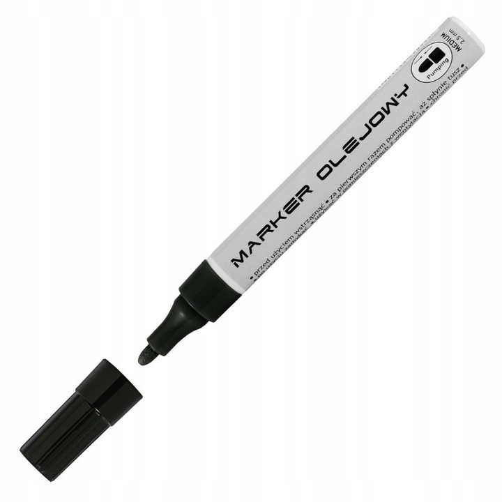 Marker Ulei Toma TO-420, Negru, Grosime 2.5mm, Aluminiu