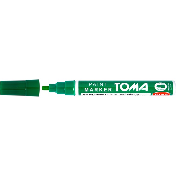 Маркер Toma TO-440 зелен 2,5мм 10мл