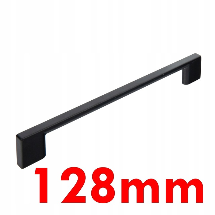 Smartt UA10 bútorfogantyú matt fekete 128x150mm alumínium ZnAl