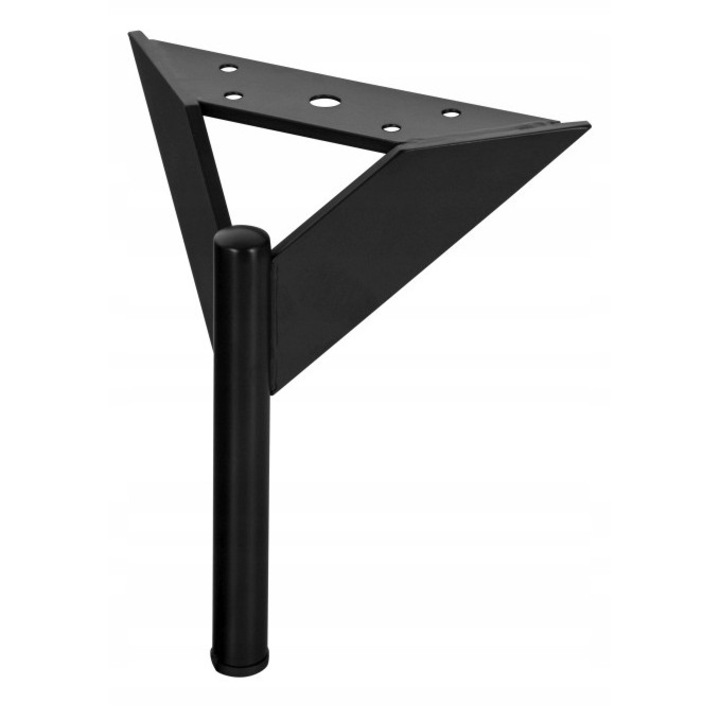 Smartt SL036 matt fekete bútorláb 18cm, tömör acél