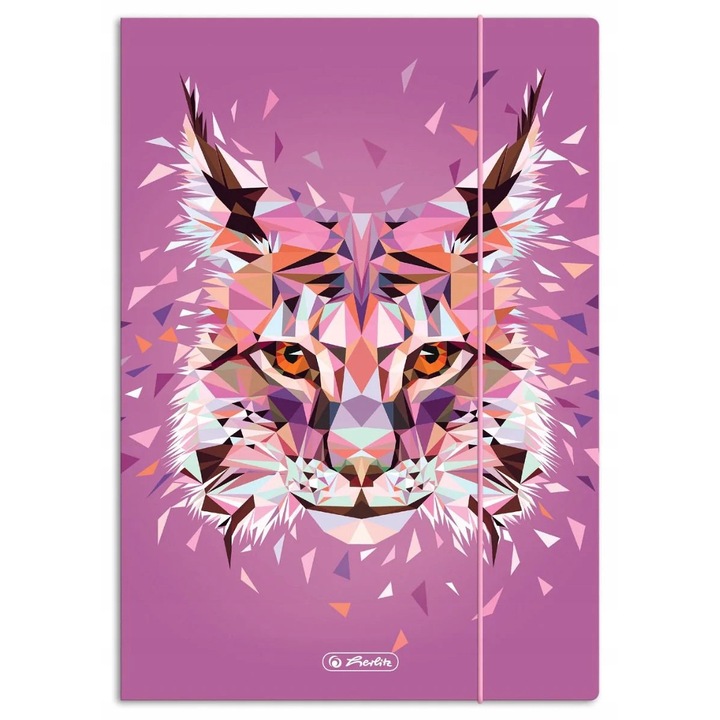 Тетрадка А4+ Herlitz Wild Animals - Ras - Розов