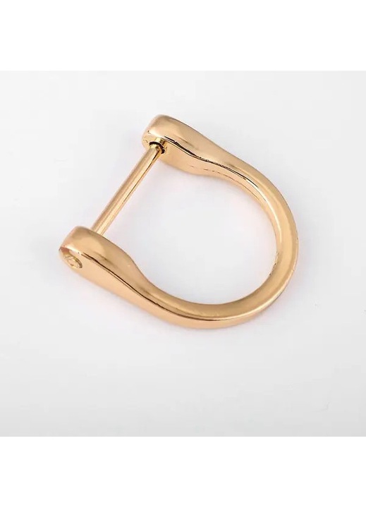 Комплект от 10 титаниеви D-образни ключодържателя, издръжливи, 15x20mm