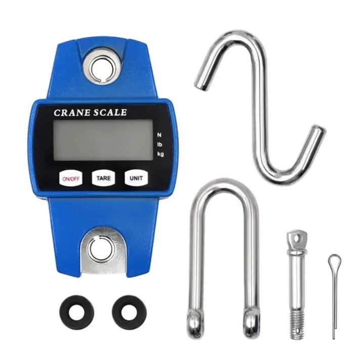Cantar digital portabil, 300kg, albastru, 12.5x8.5x4.6cm
