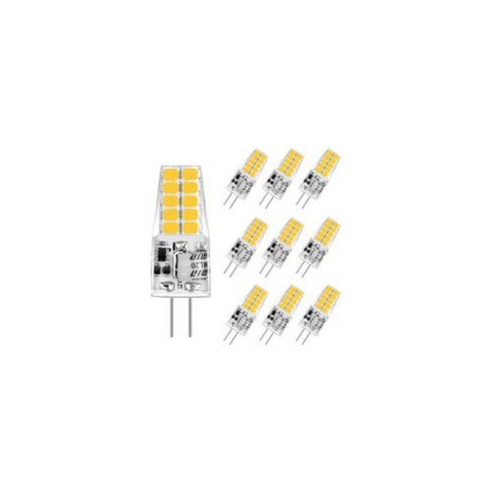 LED G4 izzó, 350LM, meleg fehér, 13x37mm, 3.5W