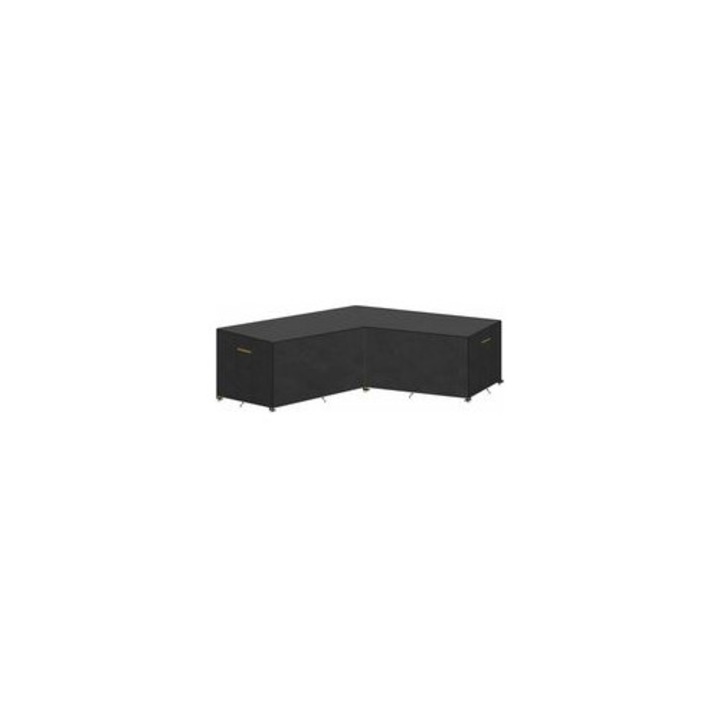 Husa impermeabila pentru canapea coltar 215x215x87cm, poliester oxford, rezistenta, cu sistem de fixare