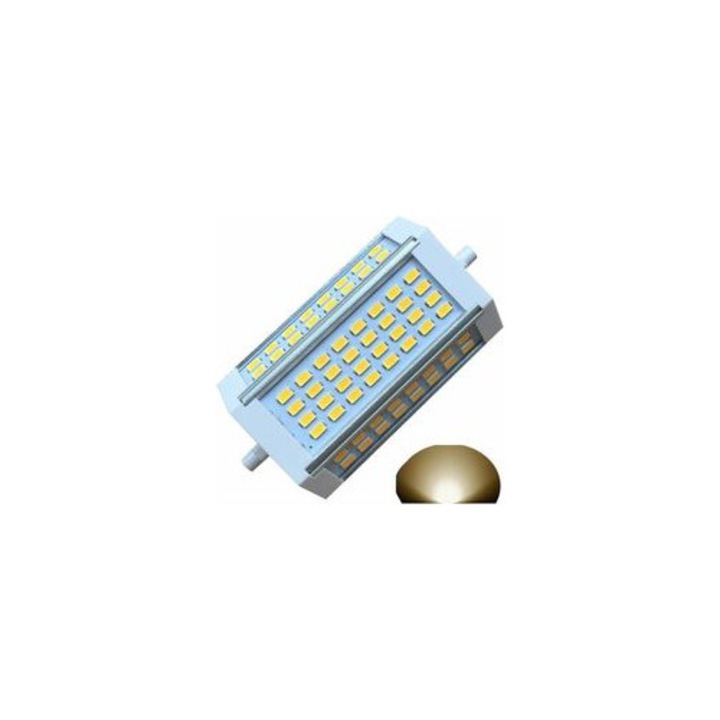 Bec LED R7S J118 30W meleg fehér 118x55x40mm dimmelhető alumínium