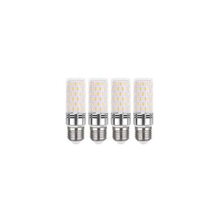 Bec LED E27 16W 6000K 1450lm hideg fehér 31x102mm 4 db-os szett