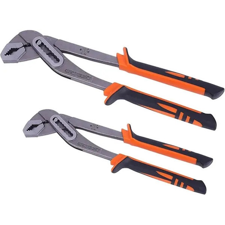Vízpumpafogó 8" és 10", CR-V acél, gumírozott markolat, nyitás 0-50mm
