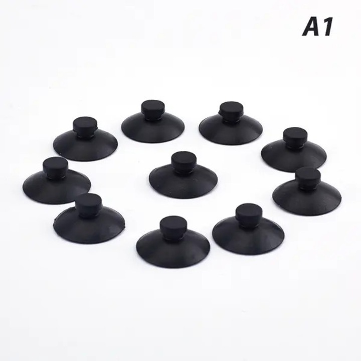 Set 10 ventuze acvariu negre 2,8x2,0cm