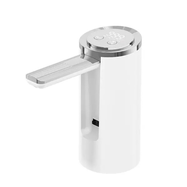 Elektromos vízadagoló pumpa, Type-C töltés, 4 fokozat, fehér, univerzális 4.5-18.9L