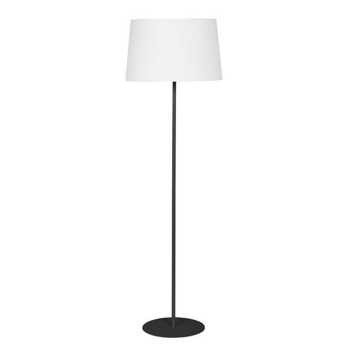 Lampa de podea TK Lighting Maja 5547, Negru/Alb, E27