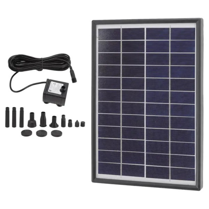 Pompa apa solara 12V 6W ABS cu filtru anti-infundare pentru decoratiuni acvatice
